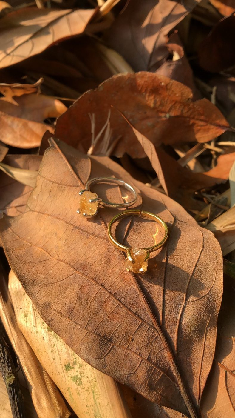 Anillo Amuleto Citrino