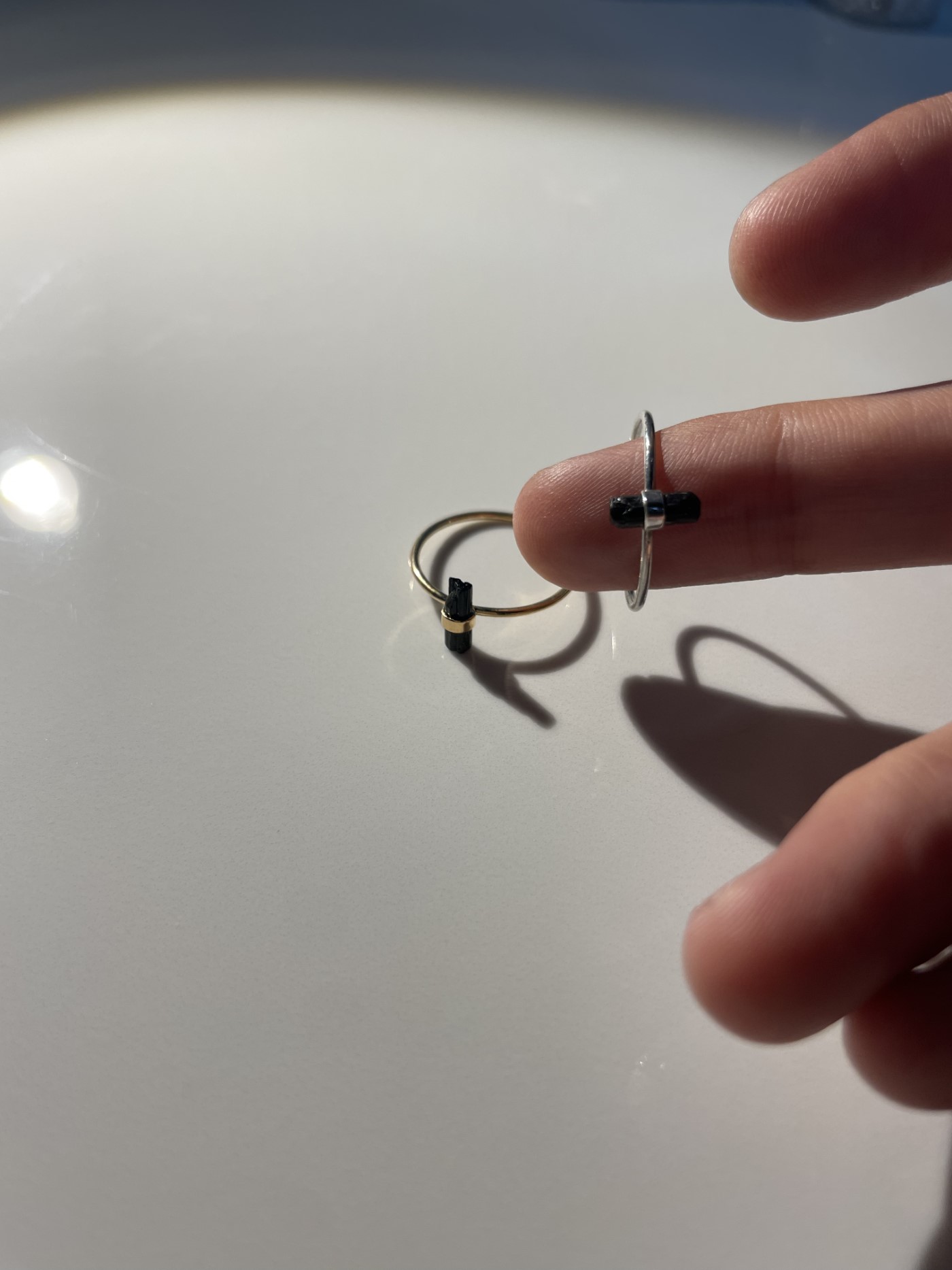 Anillo Tourmaline Bliss Turmalina Negra