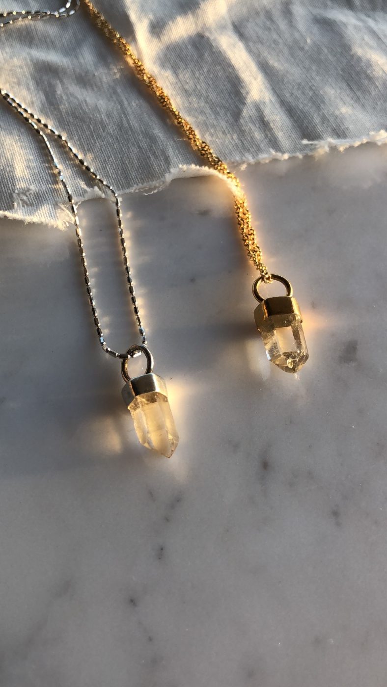 Collar Pendulum Amulet Cuarzo Cristal