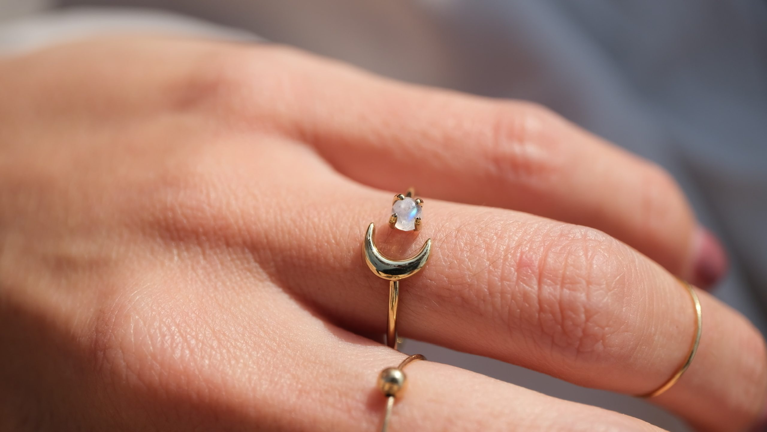 Anillo Luna Piedra Luna