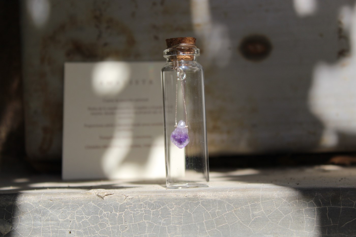 Crystal Thread Necklace Amatista Raw