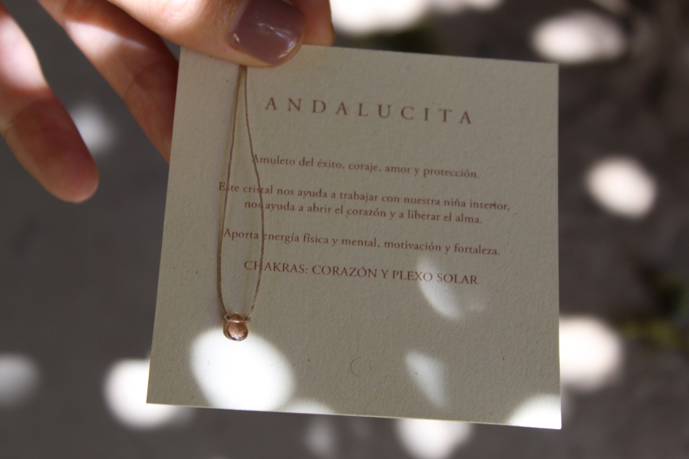 Crystal Thread Necklace Andalucita