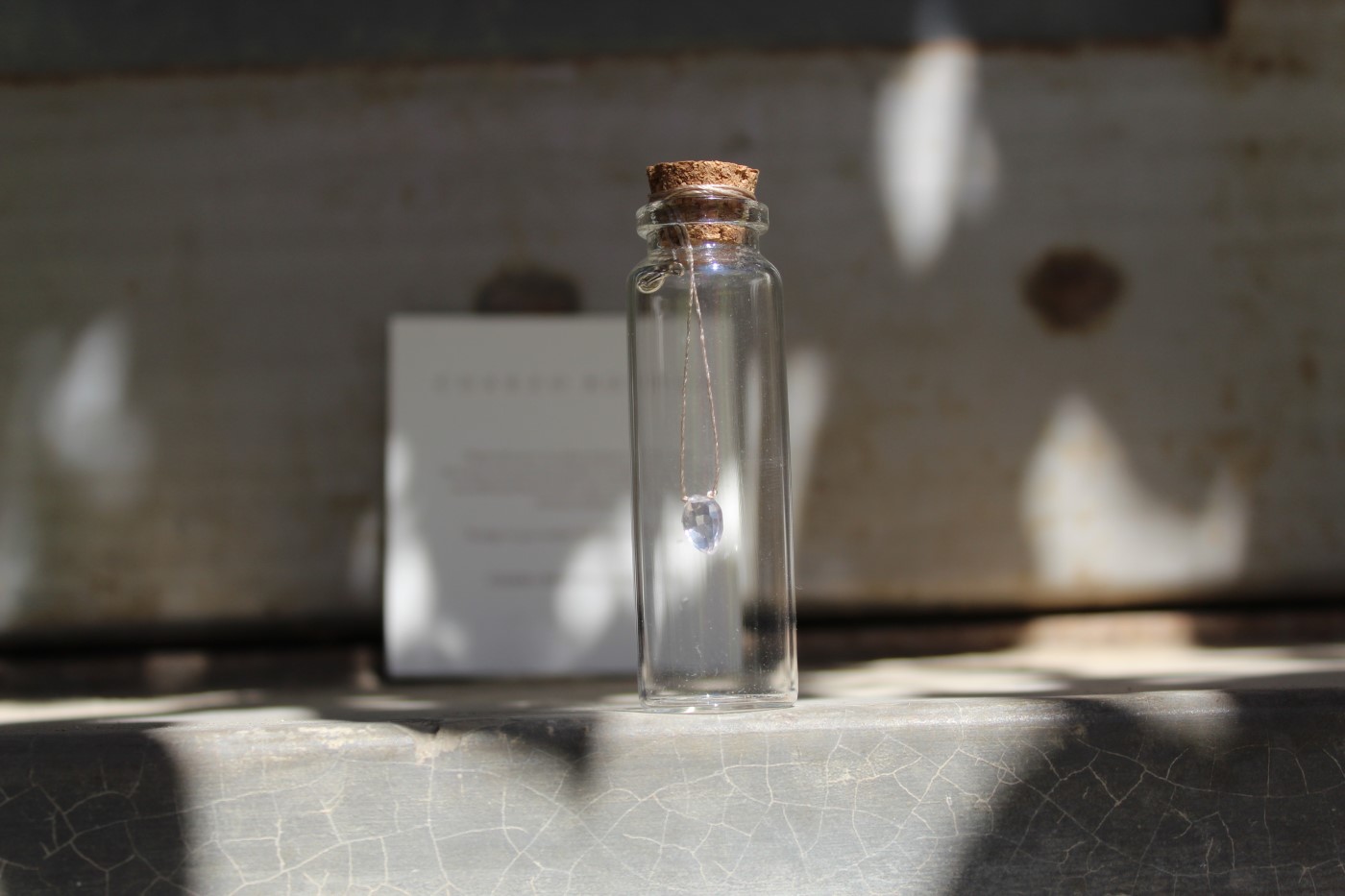 Crystal Thread Necklace Cuarzo Rosado