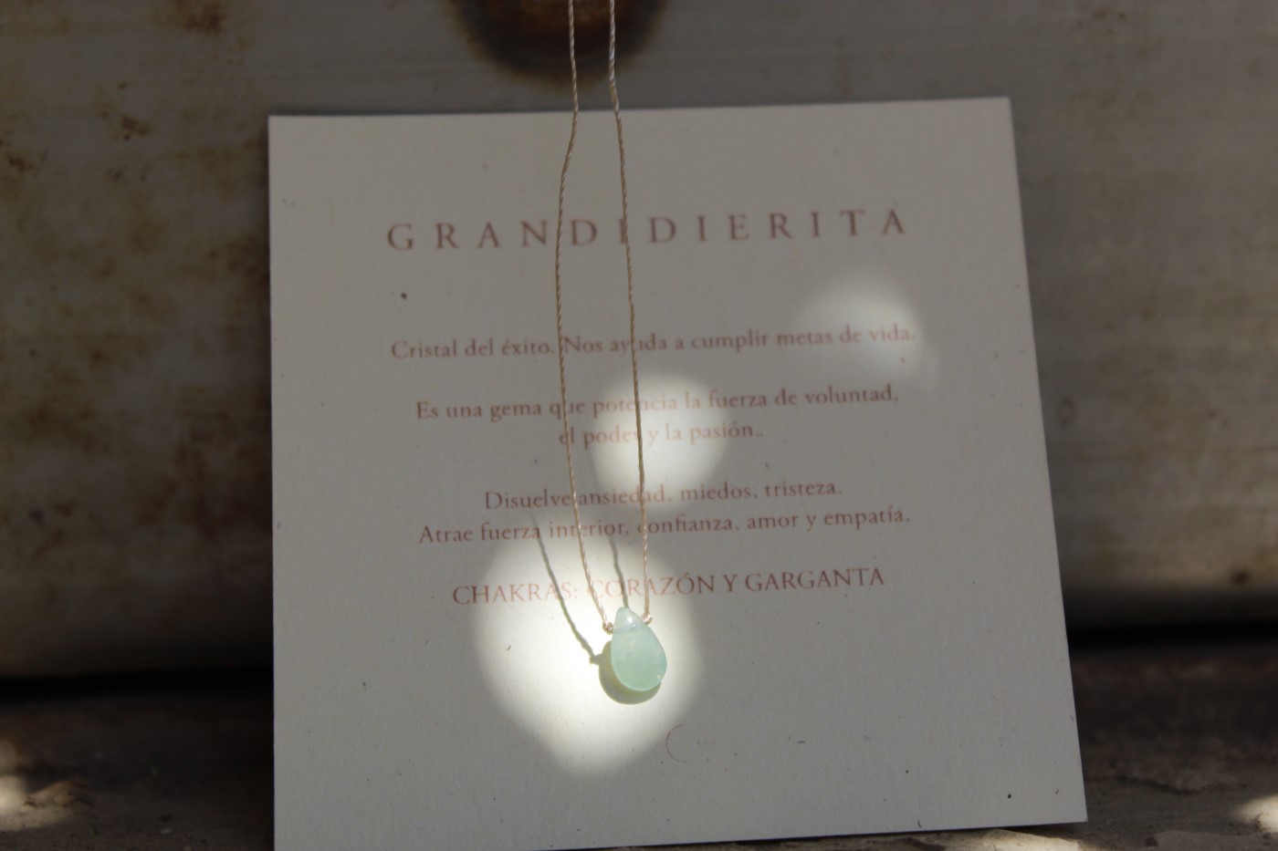 Crystal Thread Necklace Grandidierita