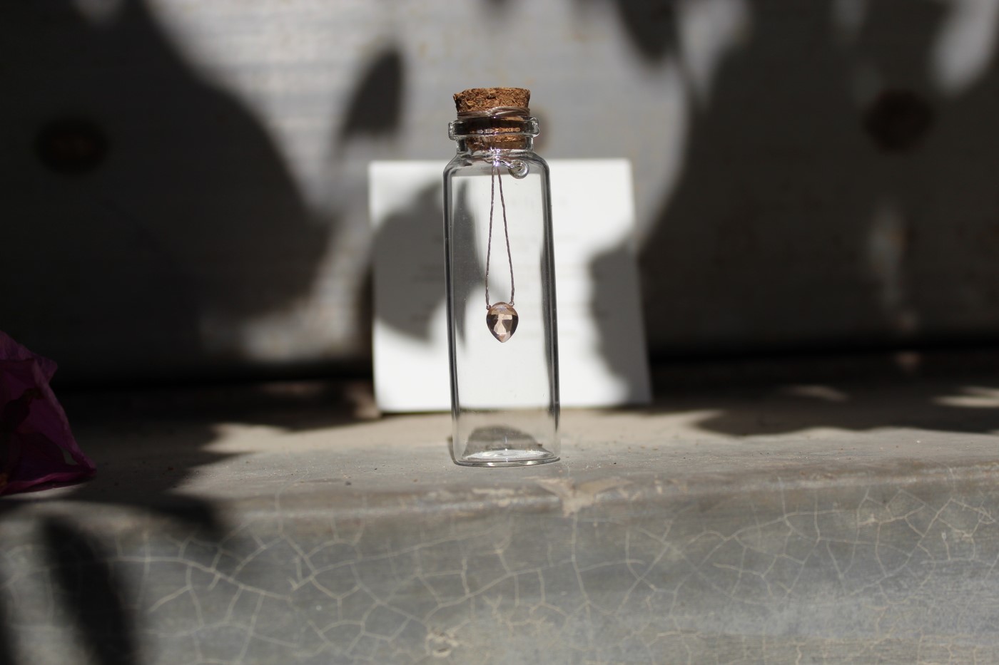 Crystal Thread Necklace Morganita