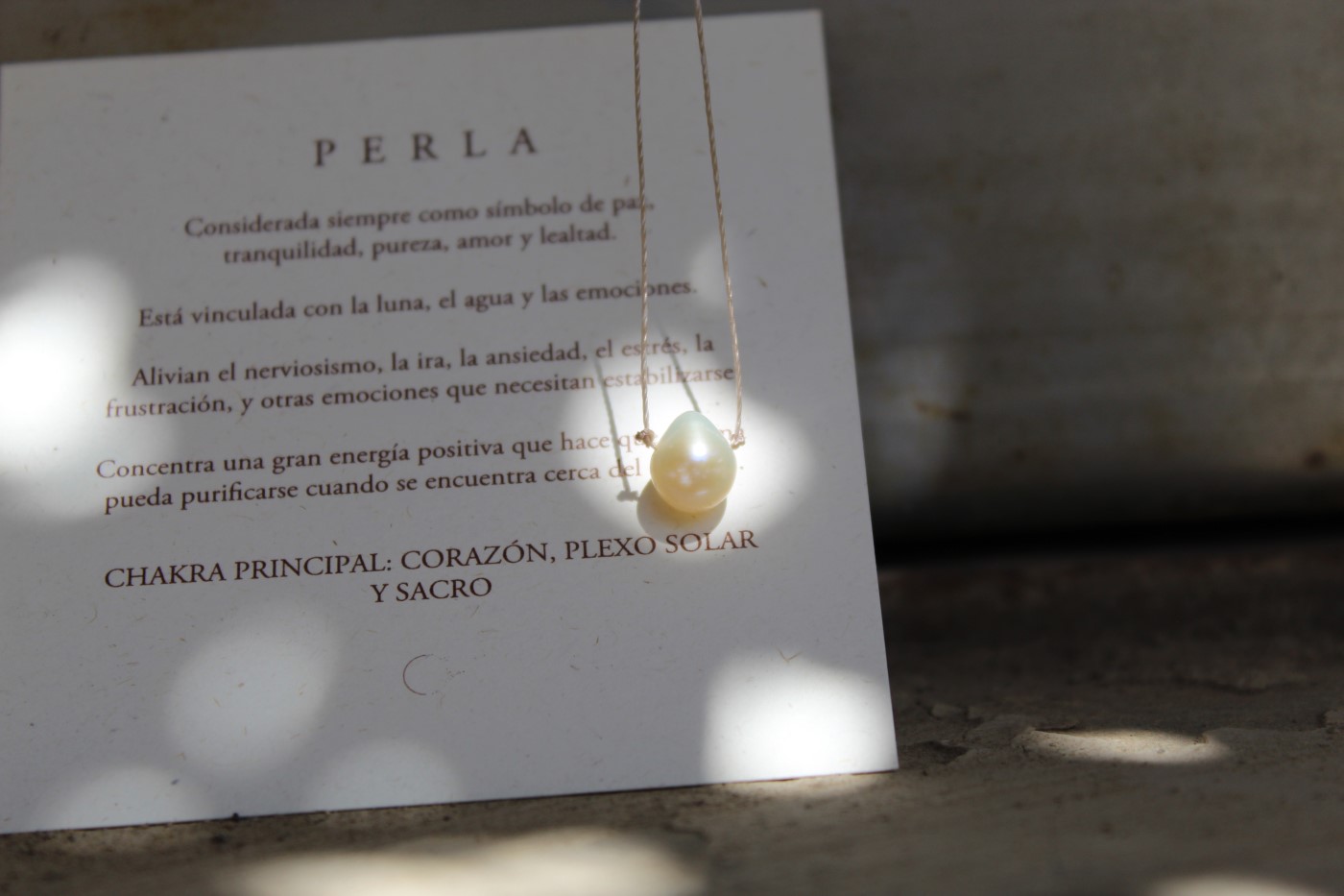 Crystal Thread Necklace Perla