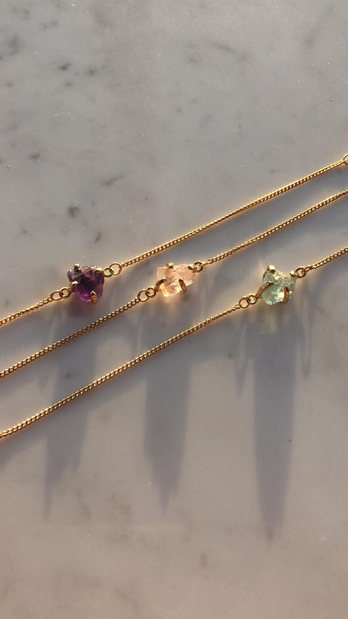 Pulsera Amulet I Cuarzo Rosado