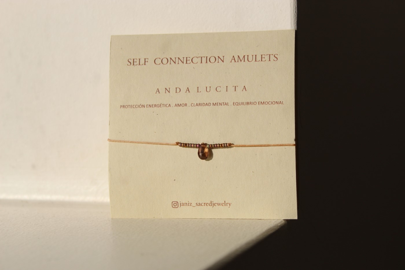 Shanti Bracelet w/ Beads Andalucita