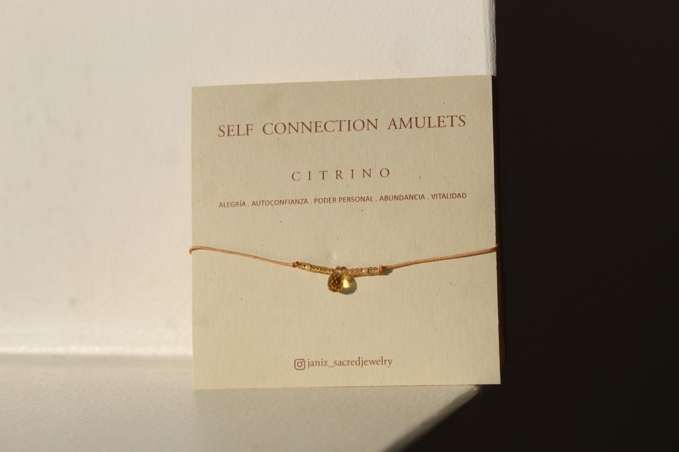 Shanti Bracelet w/ Beads Citrino