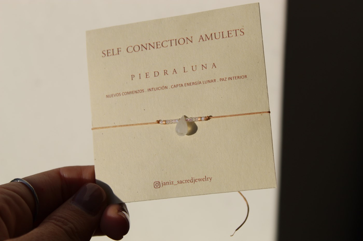 Shanti Bracelet w/ Beads Piedra Luna