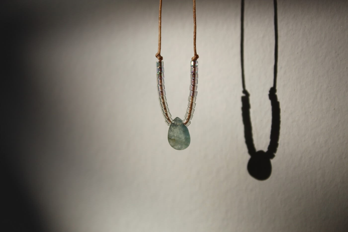 Shanti Necklace w/ Beads Grandidierita