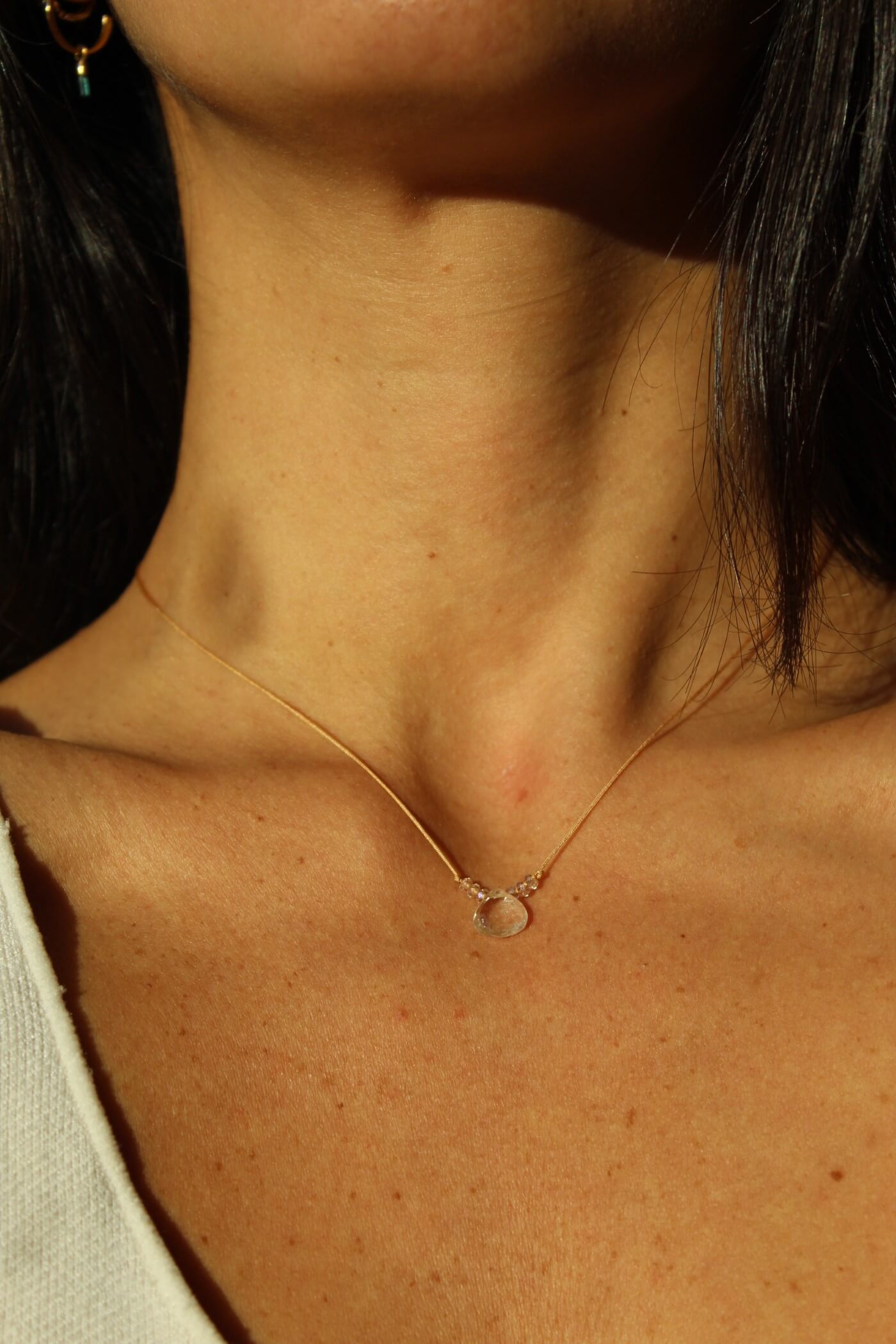 Shanti Necklace w/ Beads Topacio