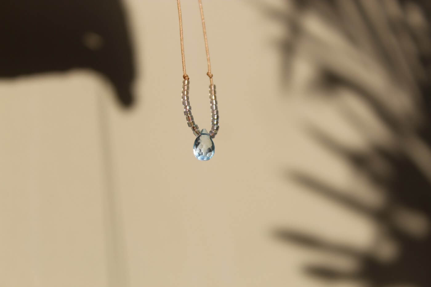 Shanti Necklace w/ Beads Topacio Sky